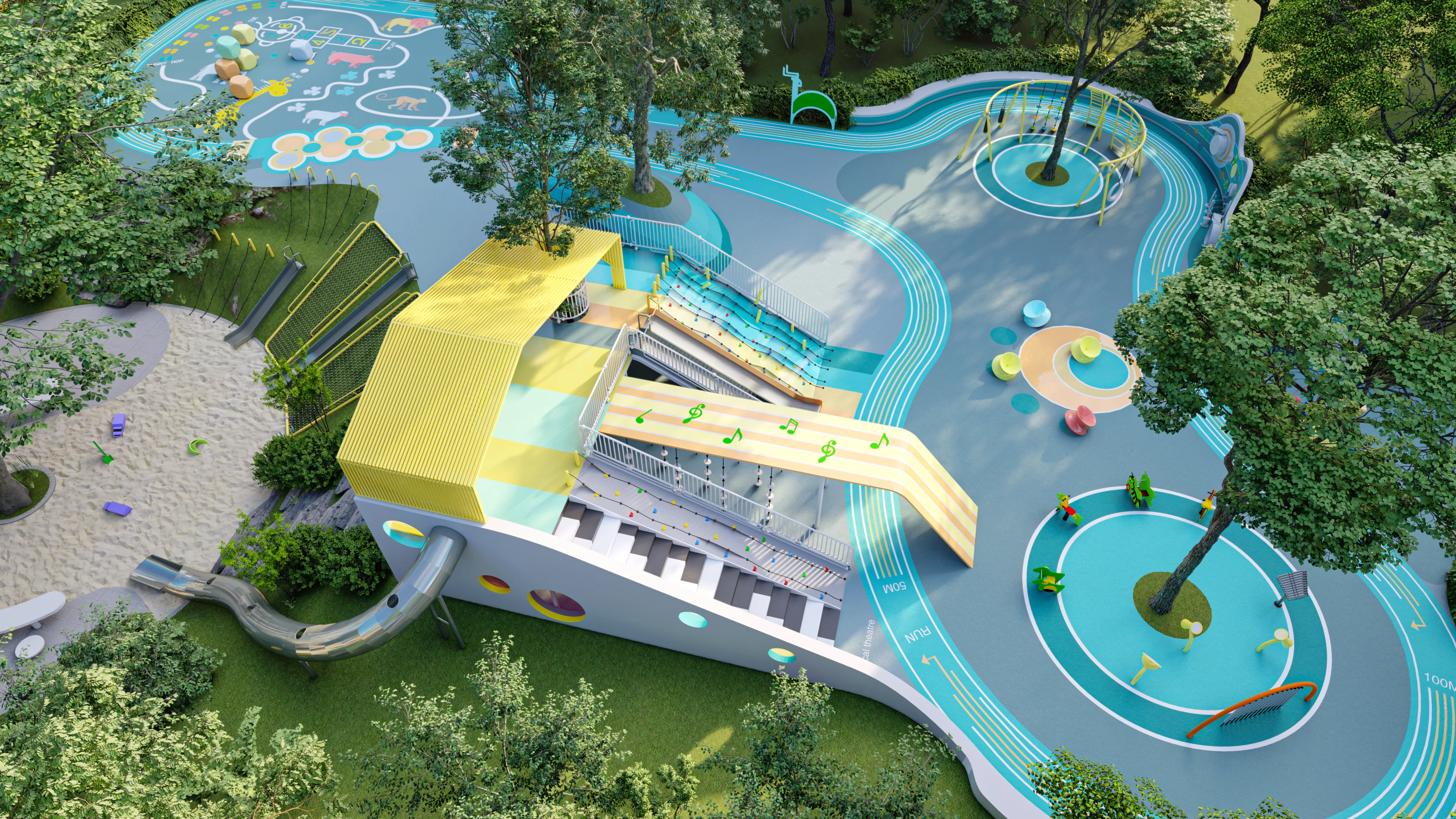 Custom commercial playground project